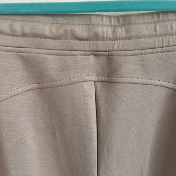 Lillusory Women Beige Elastic Band Drawstring Wide Leg Pants Boho Leisure Sz XL - Picture 5 of 7